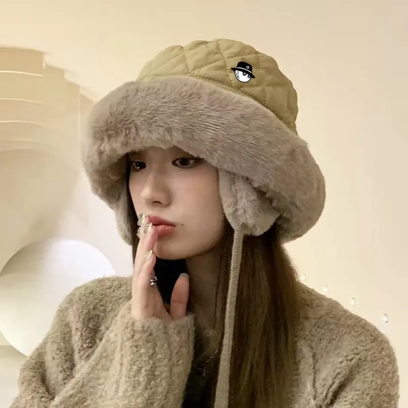 

골프모자 2023 Women Golf Winter Hat Winter warmth, plush and thick earmuffs, plush Lei Feng ear protection Golf Hat Women 골프모자 여성