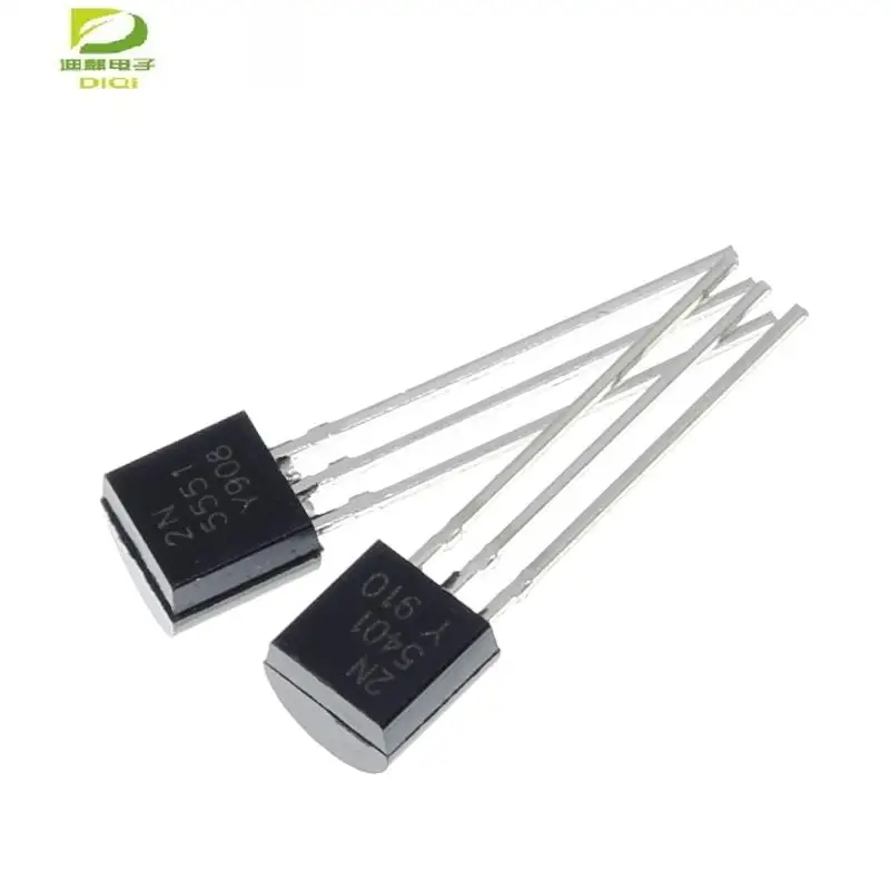 

50pcs/lot Transistor DIP 2N5551 2N5401 5551 5401 TO-92 (25PCS* 2N5401+25PCS* 2N5551 )