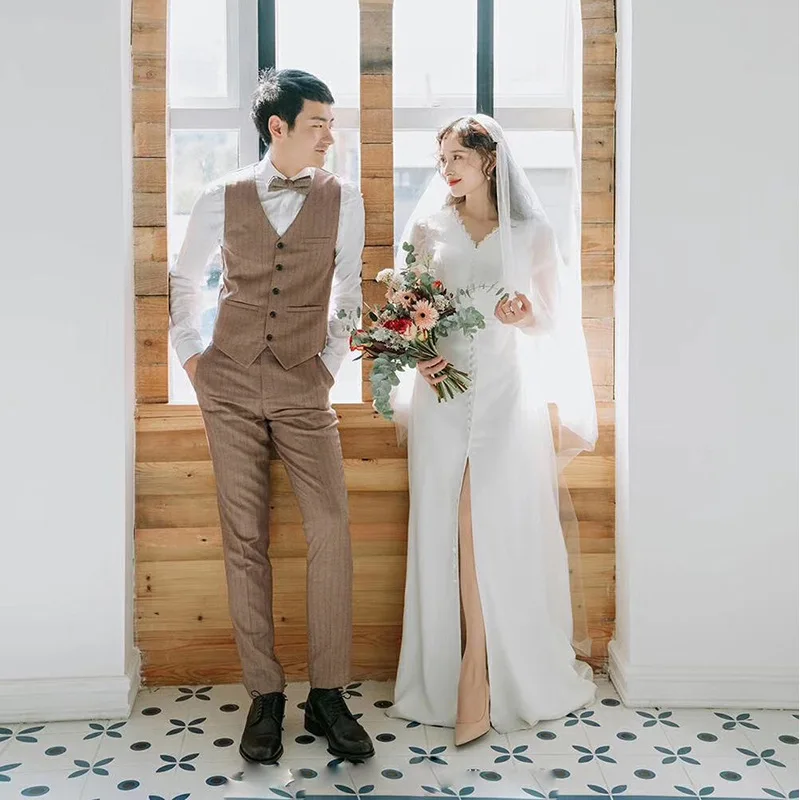 

Женское свадебное платье It's yiiya, белое простое длинное платье с V-образным вырезом на лето 2019