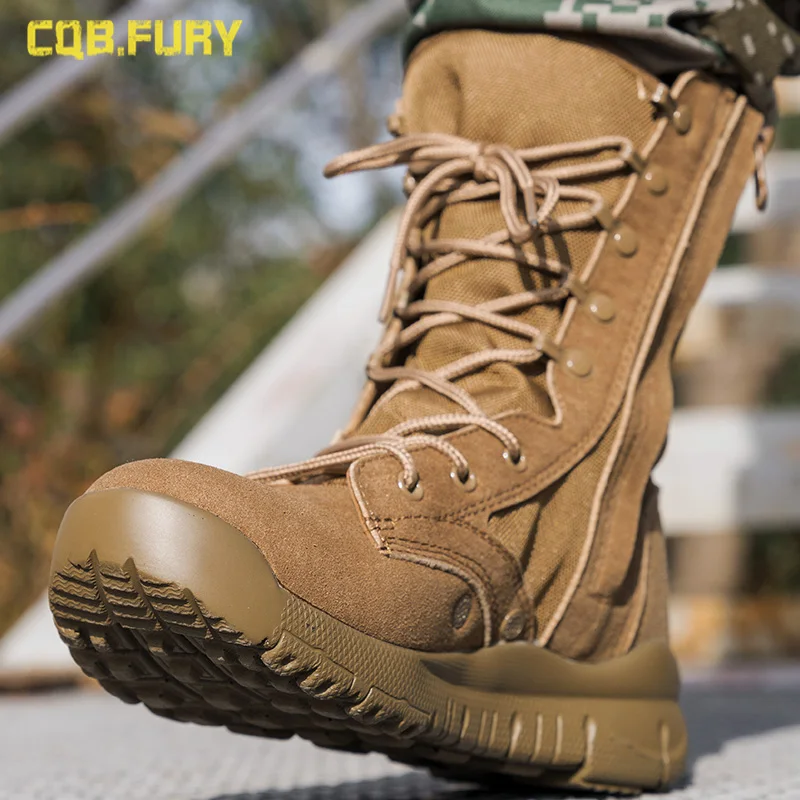 

Fall High-Top Zipper Combat Couple Special Forces Military Fans Tactical Desert Mountaineering Land Battle Martin Training Boots