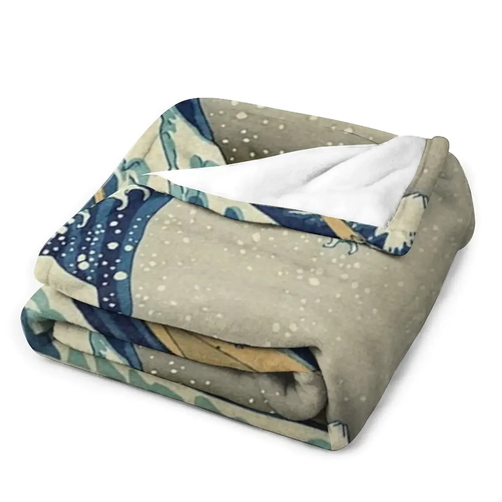 THE GREAT WAVE OFF KANAGAWA - KATSUSHIKA HOKUSAI Плед на Хэллоуин Мягкие плед-одеяла