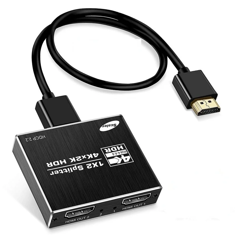 4K HDMI-совместимый 2 0 сплиттер 1x2 4K/60 Гц X 2K HDR 1 в выхода HDCP для PS4 Pro Apple TV BOX |