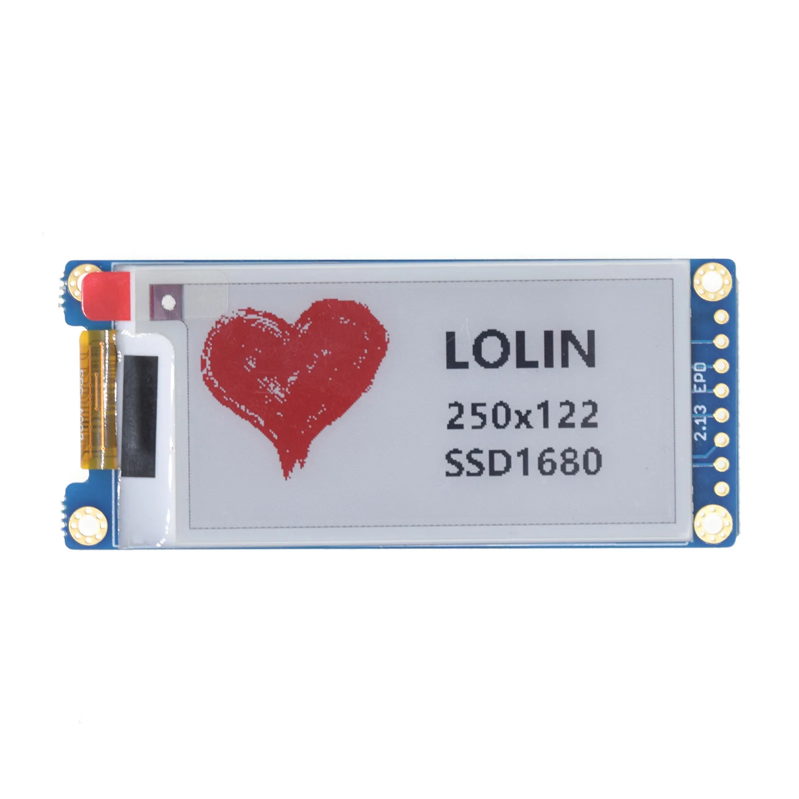 2 13-дюймовый трехцветный дисплей Eink/Epaper 250X122 V1.0.0 для LO (WEMOS) D1 Mini D32 — драйвер SSD1680
