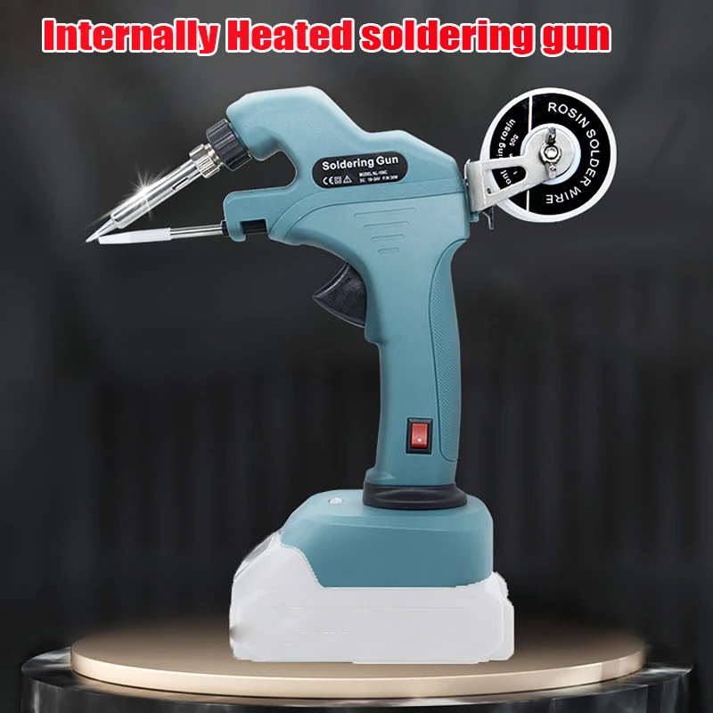 

Ручной паяльник с автоматическим подогревом, беспроводной паяльник пистолета, совместимый с Оловянным пистолетом, сварочный инструмент для ремонта