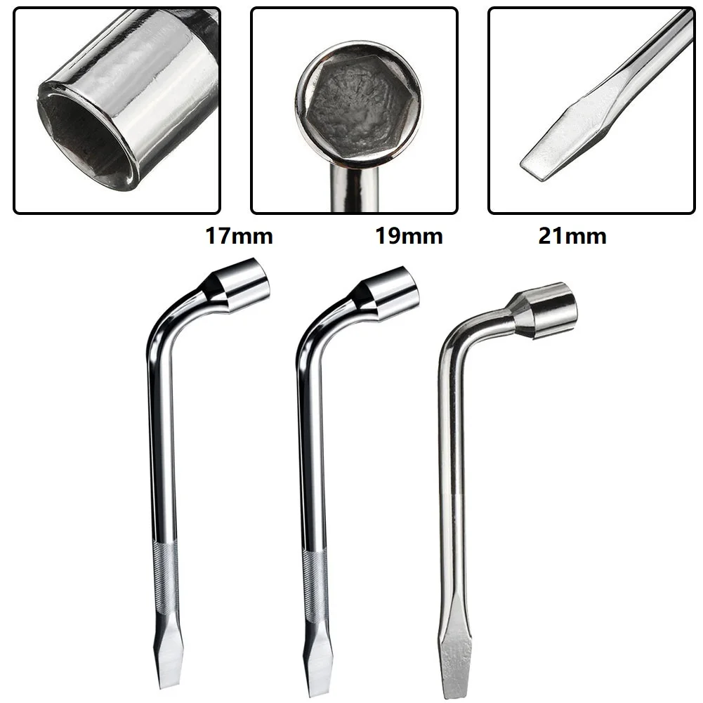 

1PC 17/19/21mm Wheel Wrench Heavy Duty Lug Hex Nut Bolt Socket Spanner Car Hand Tool Workshop Equipment Hand Tools Wrenches