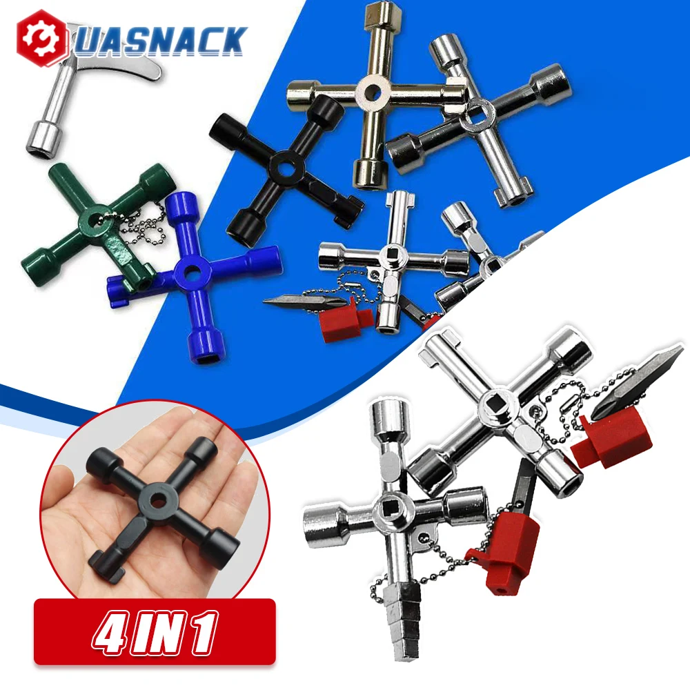 

Multi-Function 4 Ways Universal Triangle Key Wrench High Quality Keys Triangle Wrench Multifunction Repair Tools Hand tools