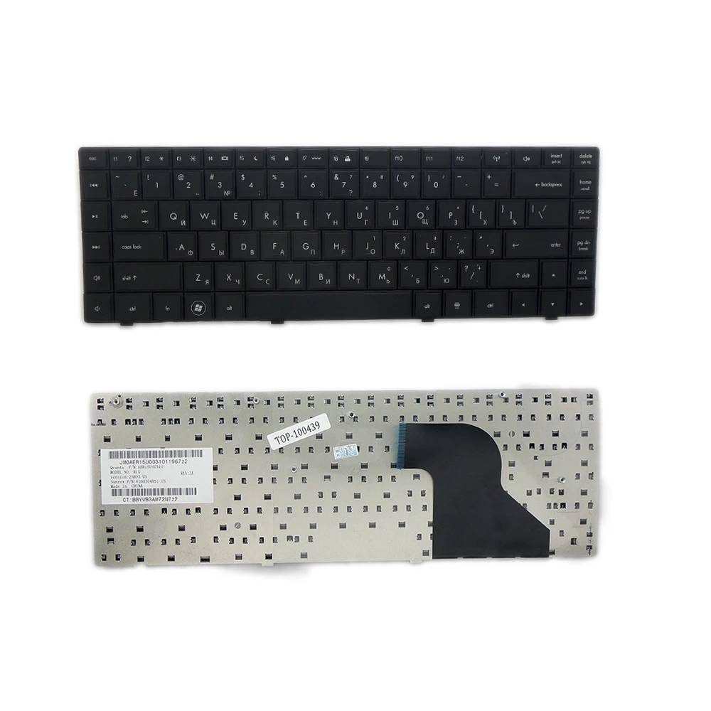 Клавиатура для ноутбука HP Compaq 620 621 625 CQ620 CQ621 CQ625 Series. Плоский Enter. Черная без рамки.