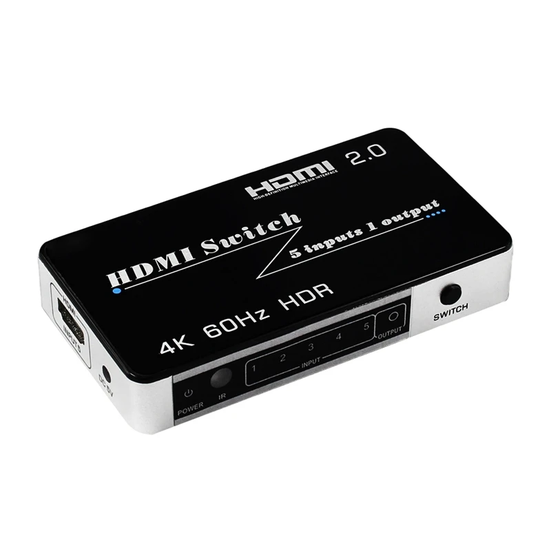 

Коммутатор 4K HDMI с поддержкой HDCP 2,2 Mini HDMI 2,0, хаб с автоматическим ИК-пультом дистанционного управления для Apple TV