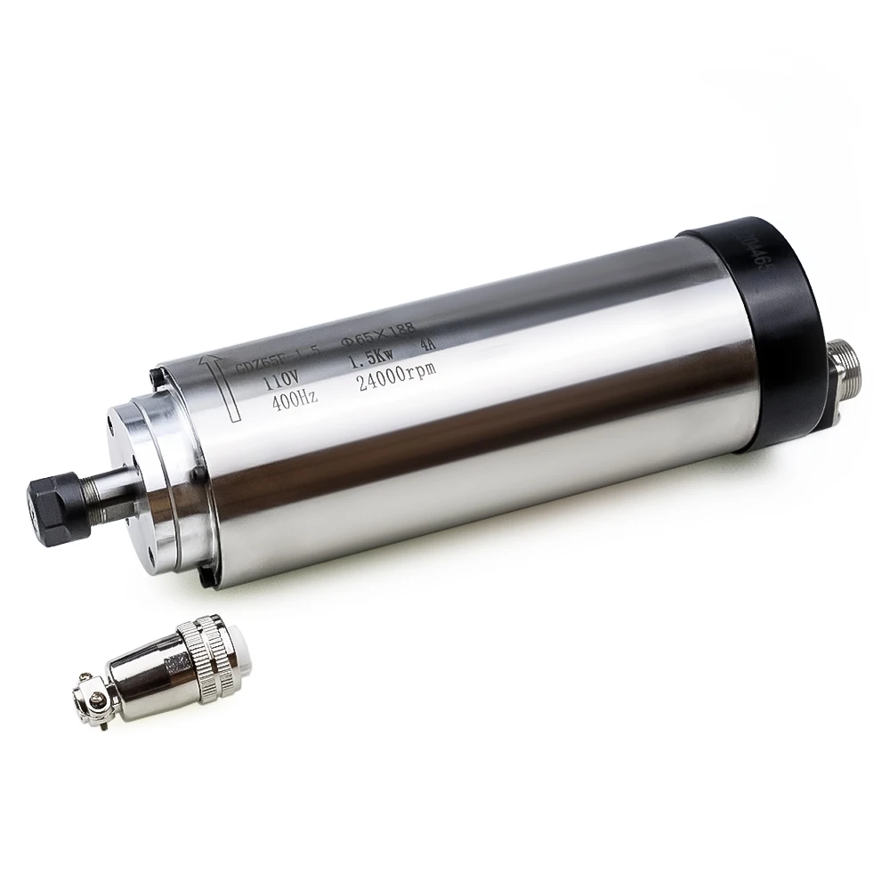 

1,5 кВт/2,2 кВт двигатель шпинделя с ЧПУ 110 В/220 В с воздушным охлаждением, фрезерный станок с ЧПУ по дереву, вал оси Z, 65/80 мм ER11 ER20