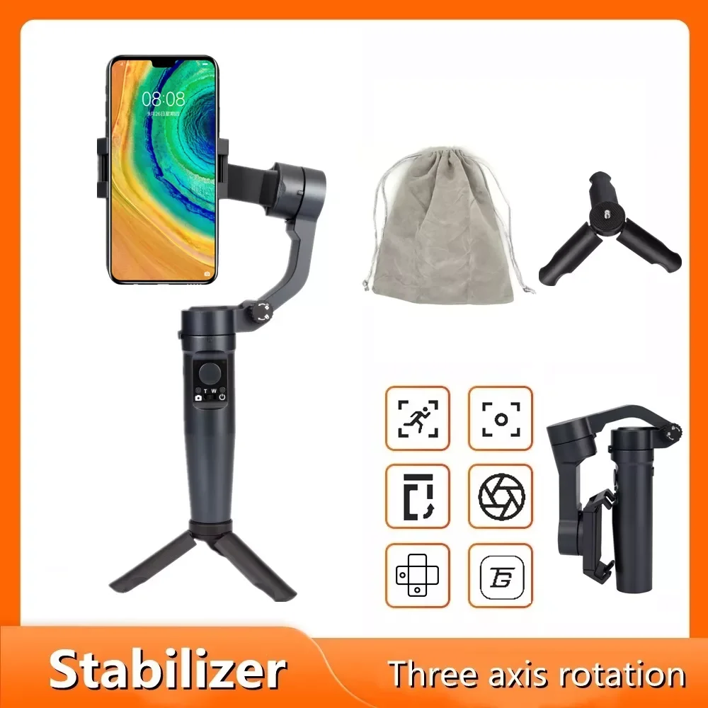 

Roreta Gimbal Stabilizer cellphone Video Record Smartphone Handheld Gimbal For Action Camera phone