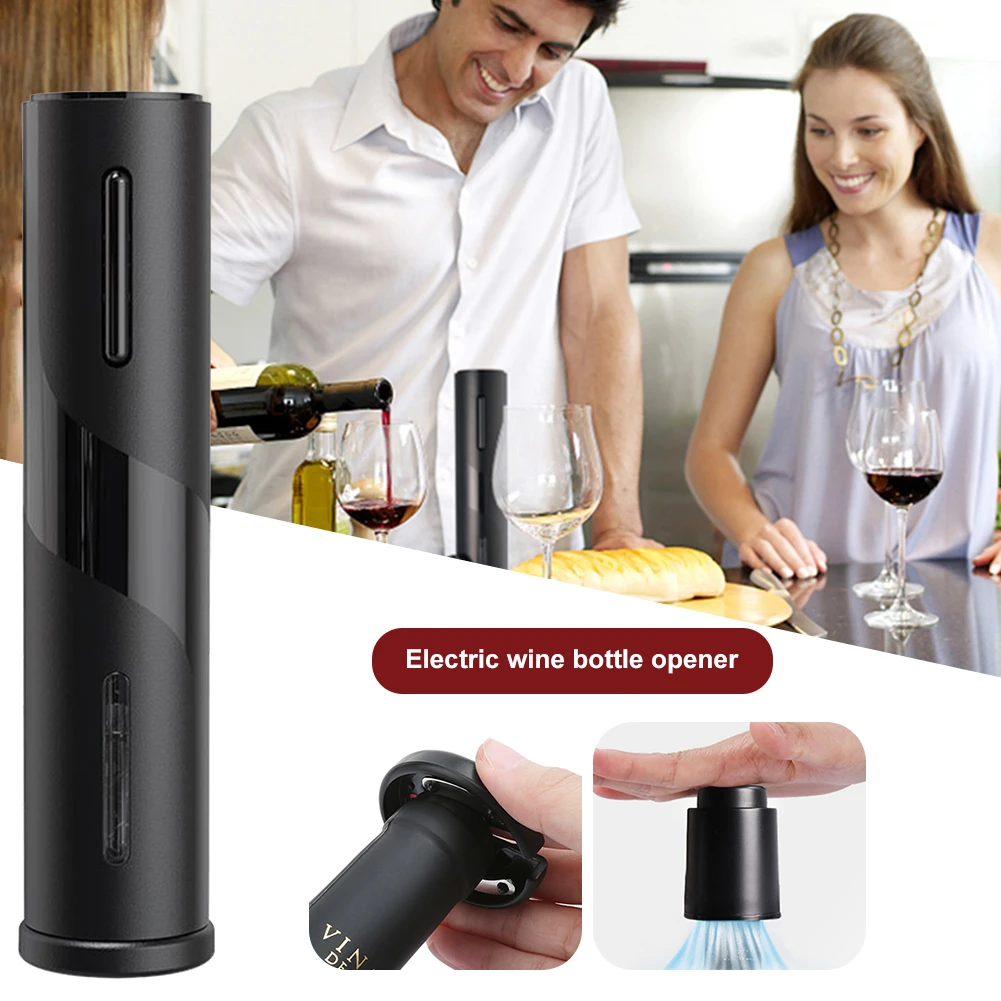 

Electric Wine Openers for Beer Automatic Corkscrew Bottle Opener Rechargeable Soda Cap Bottle Openers with Foil Cutter Pourer