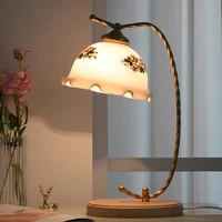 retro decorative lamps for living room french light luxury table lamp for bedroom decoration japanese pastoral led desk lamp