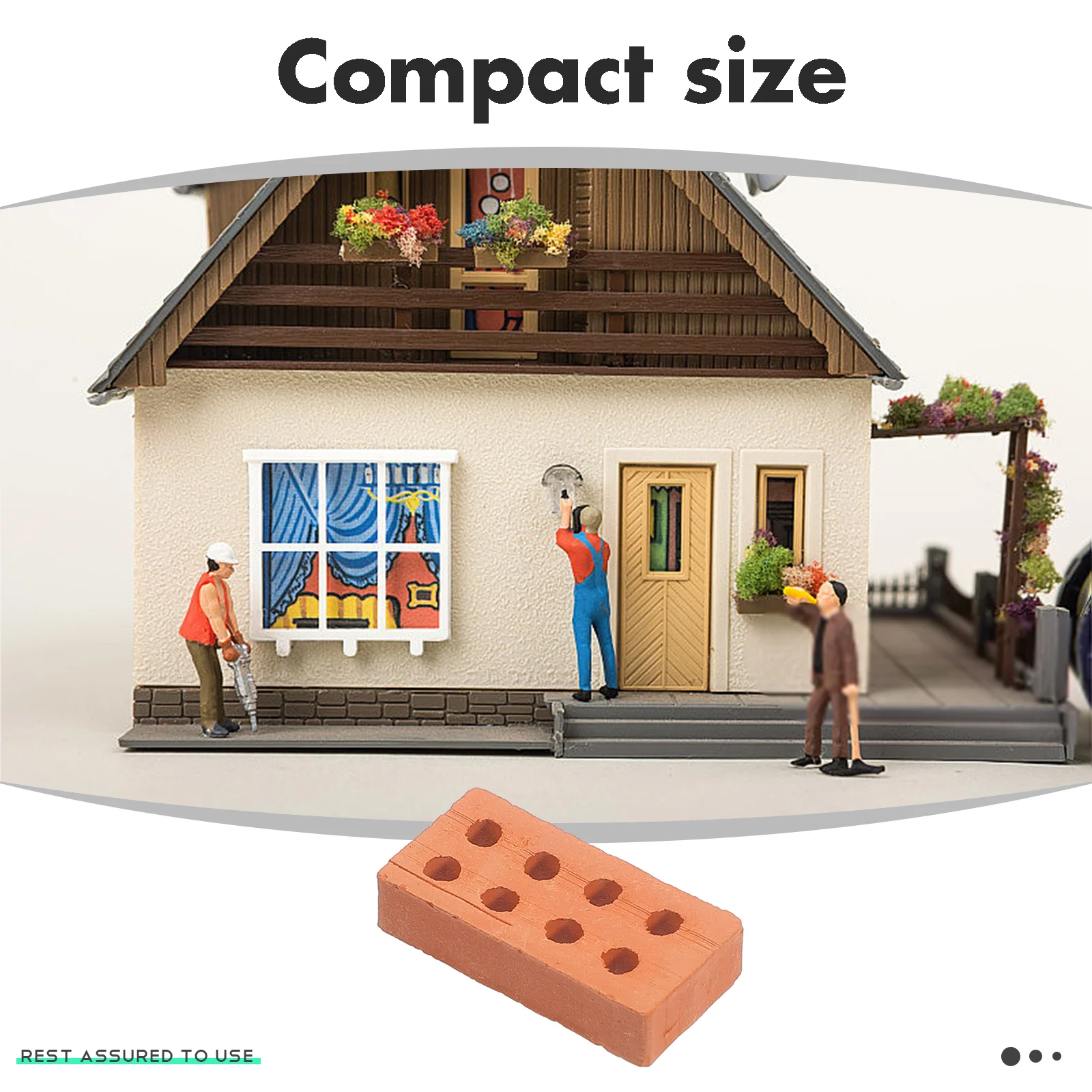 50 шт. мини-кирпичи аксессуары для ландшафтного дизайна блоки строительные