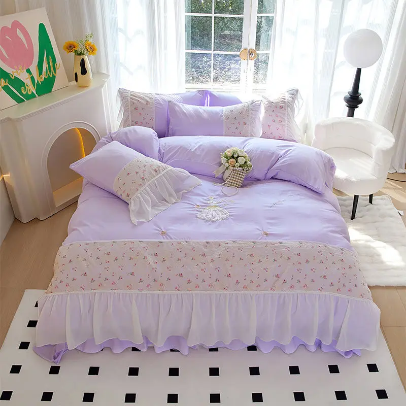 

Комплект постельного белья из бамбукового волокна, 4 предмета, корейский стиль