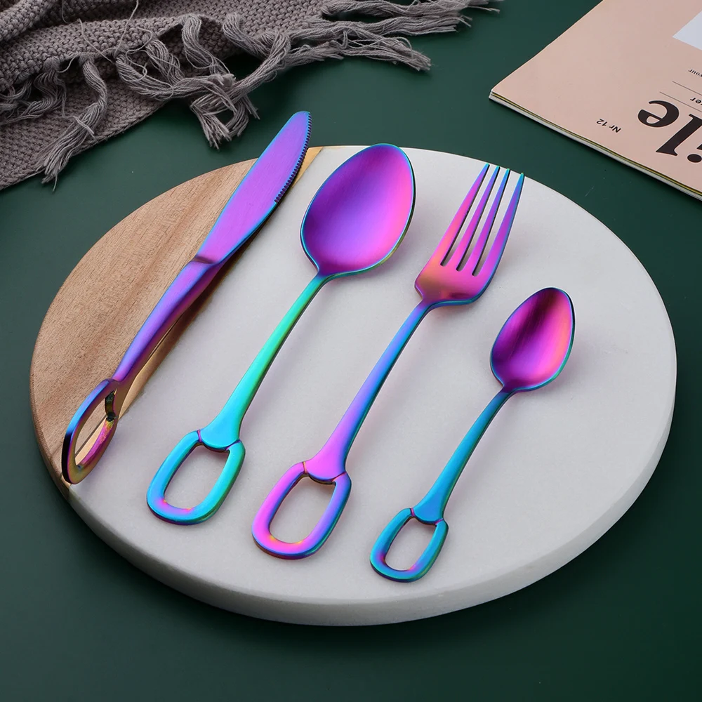 

4-24 шт., столовые приборы из нержавеющей стали