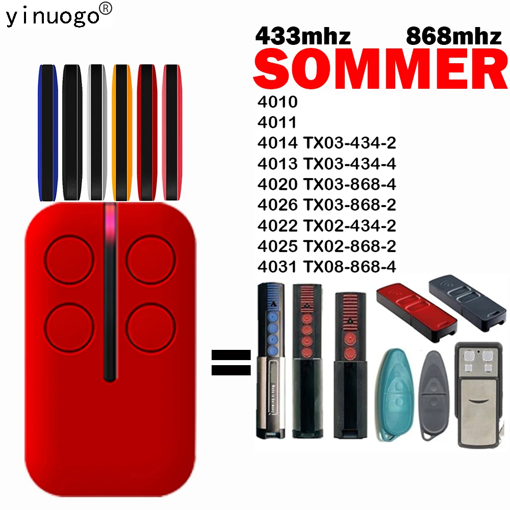 

SOMMER 4020 TX03-868-4 4026 Φ управление гаражными дверями 868 МГц SOMMER 4010 4011 433 Открыватель двери управления гаражом МГц