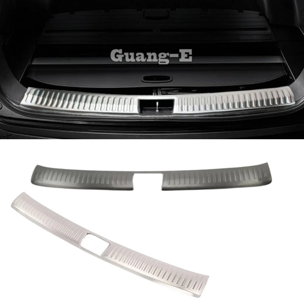 

For Kia Sorento L 2015 2016 2017 2018 2019 Car Inner Inside Rear Bumper Trim Stainless Steel Scuff Sill Trunk Plate Pedal Lamp