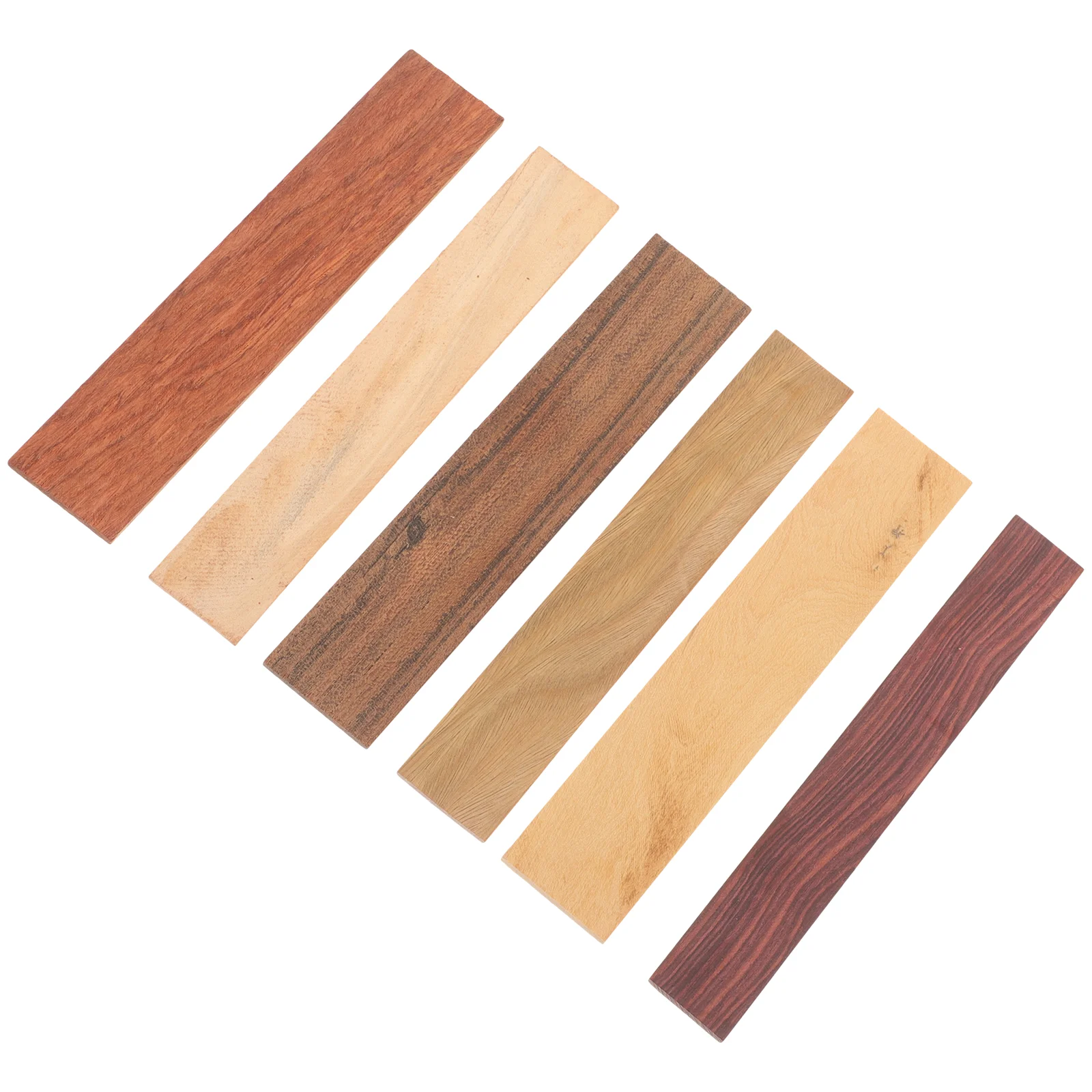 

6 Pcs Crafts Wooden Panels DIY Board Planks Textured Replacement Garden Bench Slats