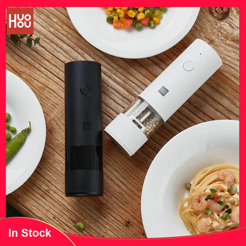 

Электрическая мельница Xiaomi Huohou, приправа для перца, специй, зерна, солонка, шейкер со светодиодной подсветкой, 5 режимов, кухонный прибор для ...