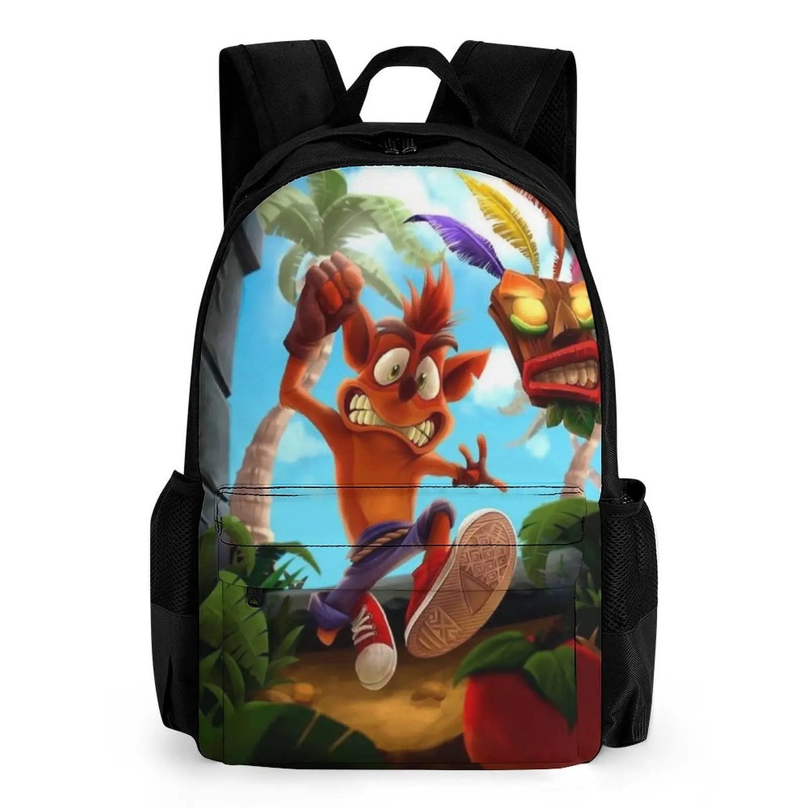Рюкзак с 3D-принтом из аниме-игры школьный ранец кенгуру мультипликационным
