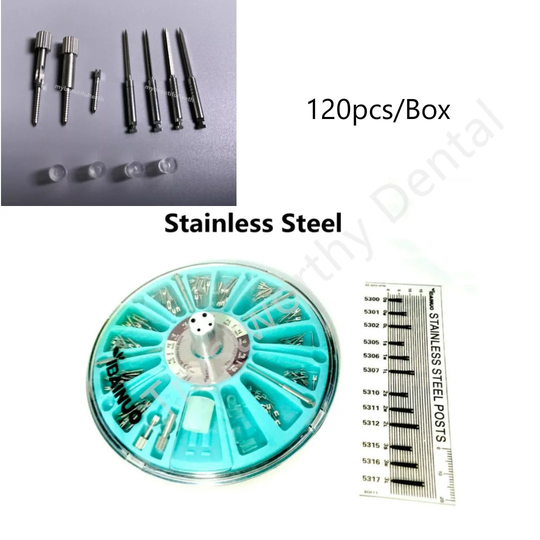 Штифт корневого канала из нержавеющей стали с винтовым штифтом коническая