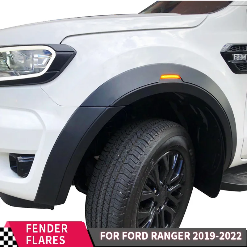 Расширители крыла для Ford Ranger Wiltrak 2019-2022 Xlt Limied 6 шт./компл. Черный со встроенным