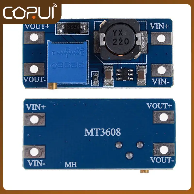 

Dc-dc Boost Module Adjustable Step Up Converter Mt3608 2a Boost Power Supply Board Booster Input 3v/5v To 5v/9v/12v/24v