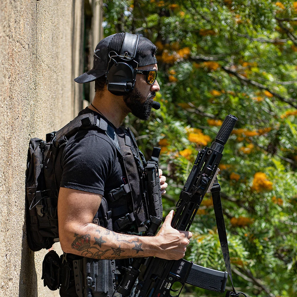 TAC-SKY COMTAC II Silicone Earmuffs Edition Hunting Sports Noise Cancelling Pickup Tactical Headset Baofeng Walkie-Talkie Headse