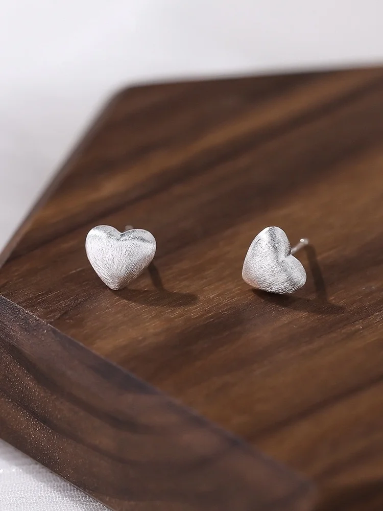 Женские серьги-капли из чистого серебра S999 простые и универсальные маленькие