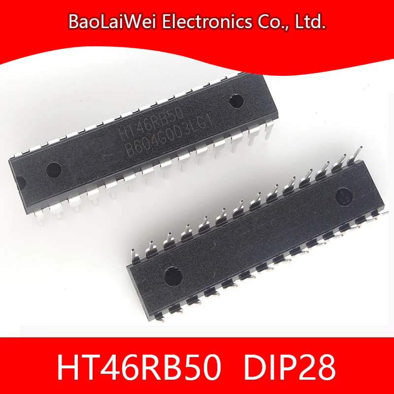 

500pcs HT46RB50 DIP28 ic chip Electronic Components Integrated Circuits Active Components A/D Type USB 8-Bit MCU HT46RB50