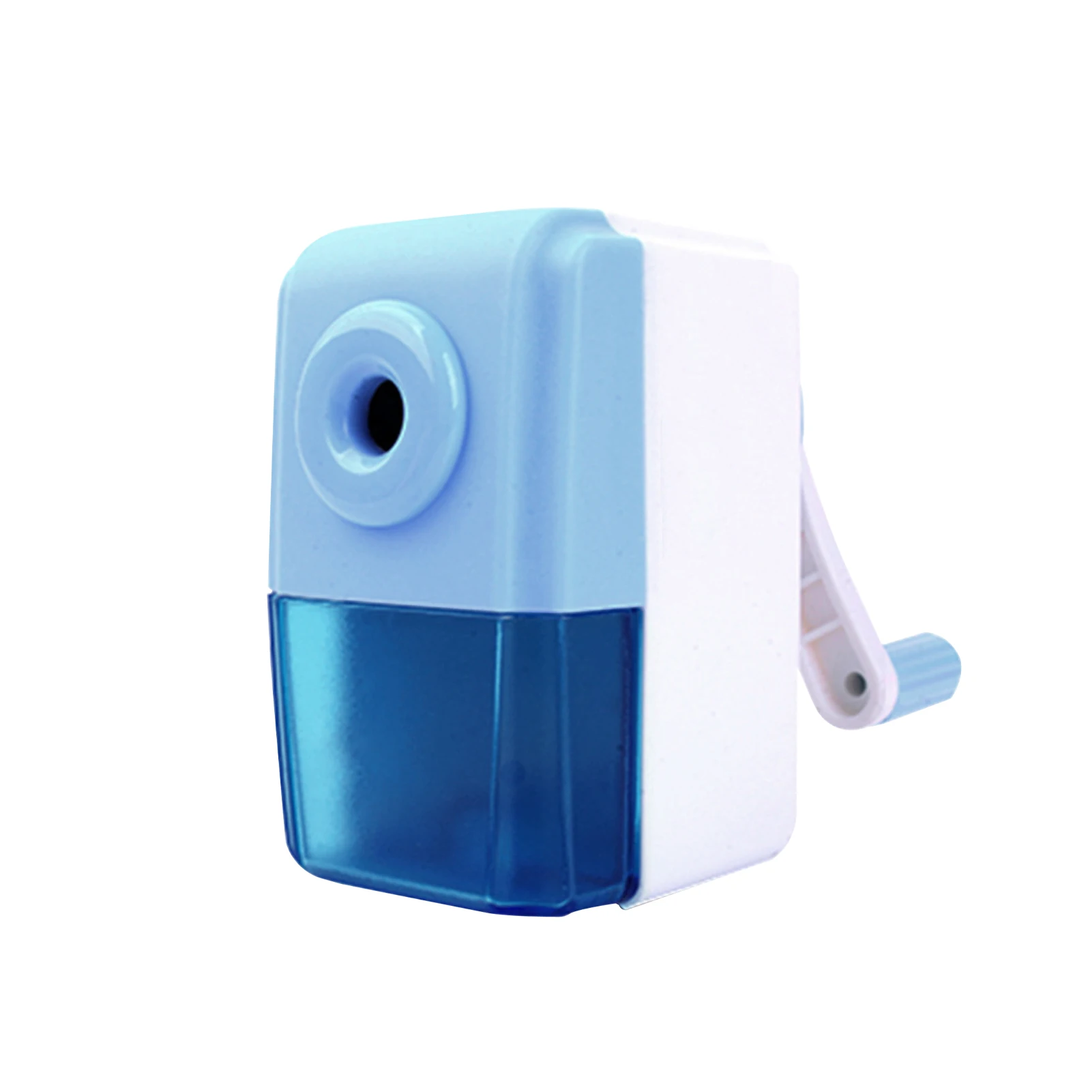 

Cute Plastic Hand Crank Portable School Office Pencil Sharpener Automatic Enter Stationery Lightweight Home Multifunctional Fast