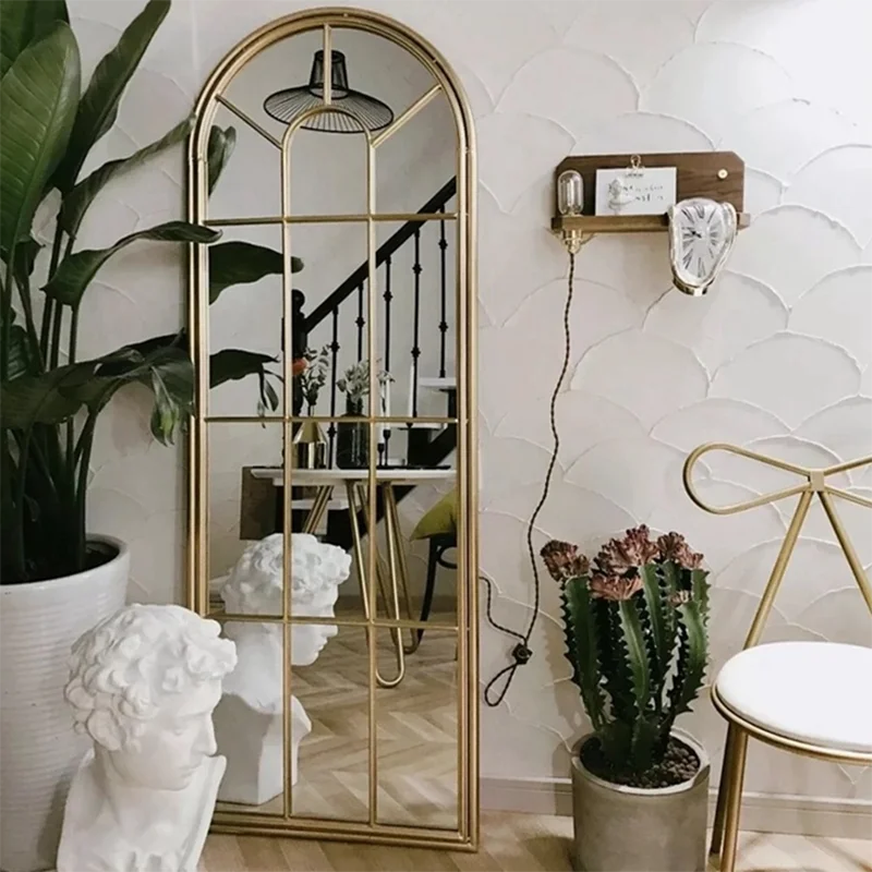 

Shower Vintage Floor Decor Home Glass Quality Big Nordic Decorative Mirror Bedroom Full Body Decoration Maison Decoration Home