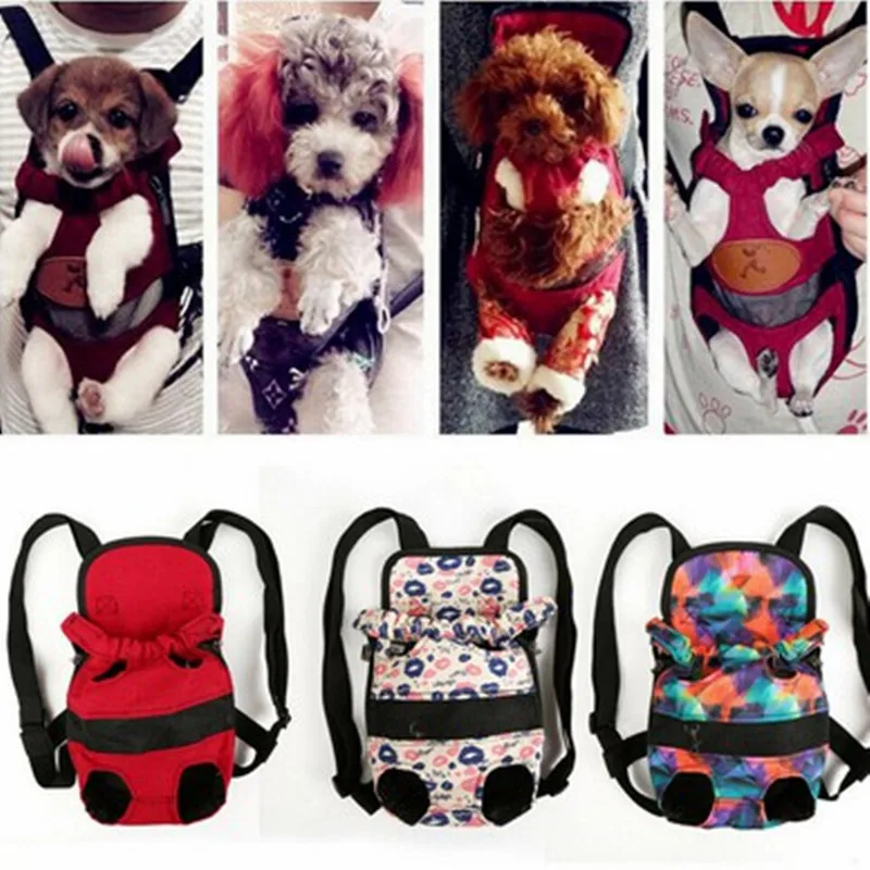 

Portable Security Puppy Small Dog Carrier Travel Front Back Backpack Carrying Pouch Bags Dog Accessories Dog Backpack Dog Stuff