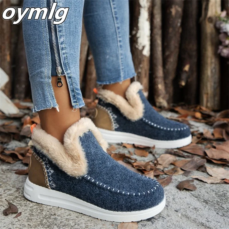 2024 новые зимние ботинки на толстой подошве для женщин с подошвой и теплом