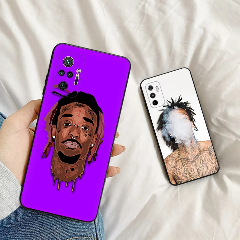 Чехлы для телефонов Xiaomi Poco C40 C51 C50 C61 M5 M4 Pro M3 X5 X4 X3 F5 F4 F3 GT F1 14 A3X Lil Uzi Vert черный мягкий