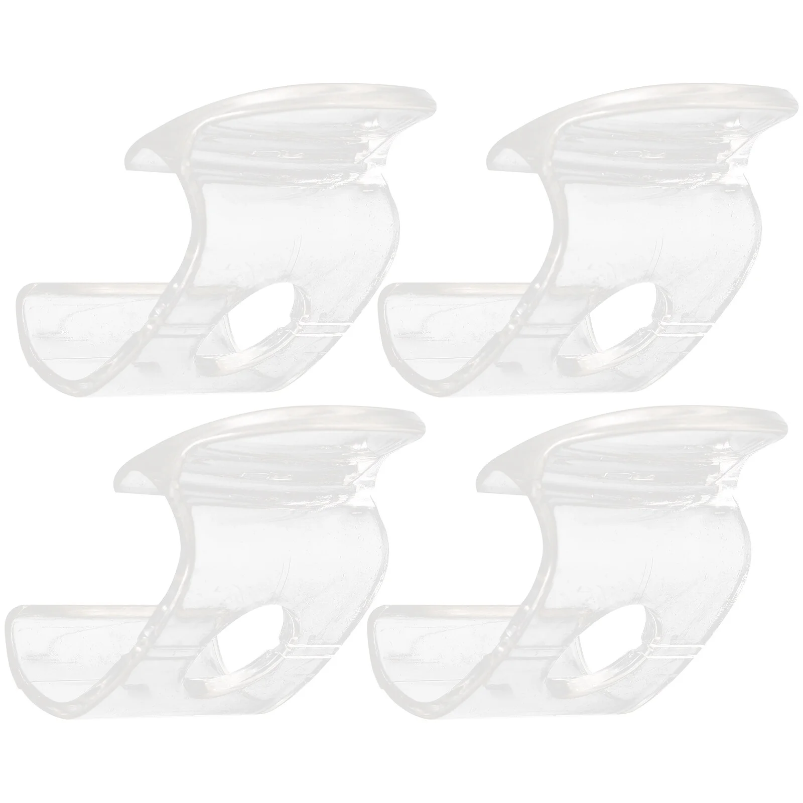 

4pcs Roller Shades Pull Down Handles Clear Curtain Rod Cordless Blind Handles