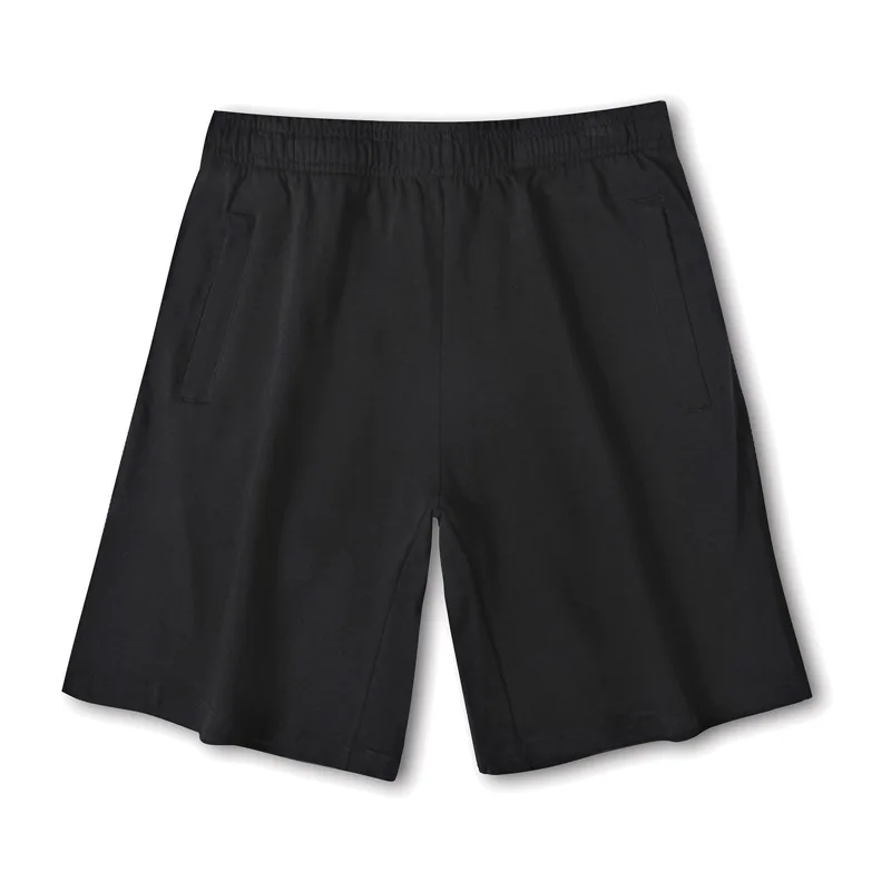 2023 New Summer Sports Short Mens Cotton Jogging Casual Sweatpant Men Breathable  Shorts Beach Solid Elastic Waist Running