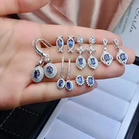 meibapj sri lanka natural sapphire gemstone drop earrings real 925 silver fine charm wedding jewelry for women