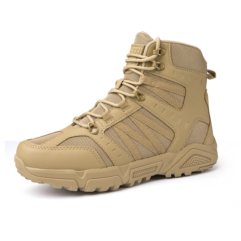 

Brand Men Tactical Boots Army Boots Men's Military Desert Breathable Work Shoes Climbing Hiking Boots Ankle Men Outdoor Boots