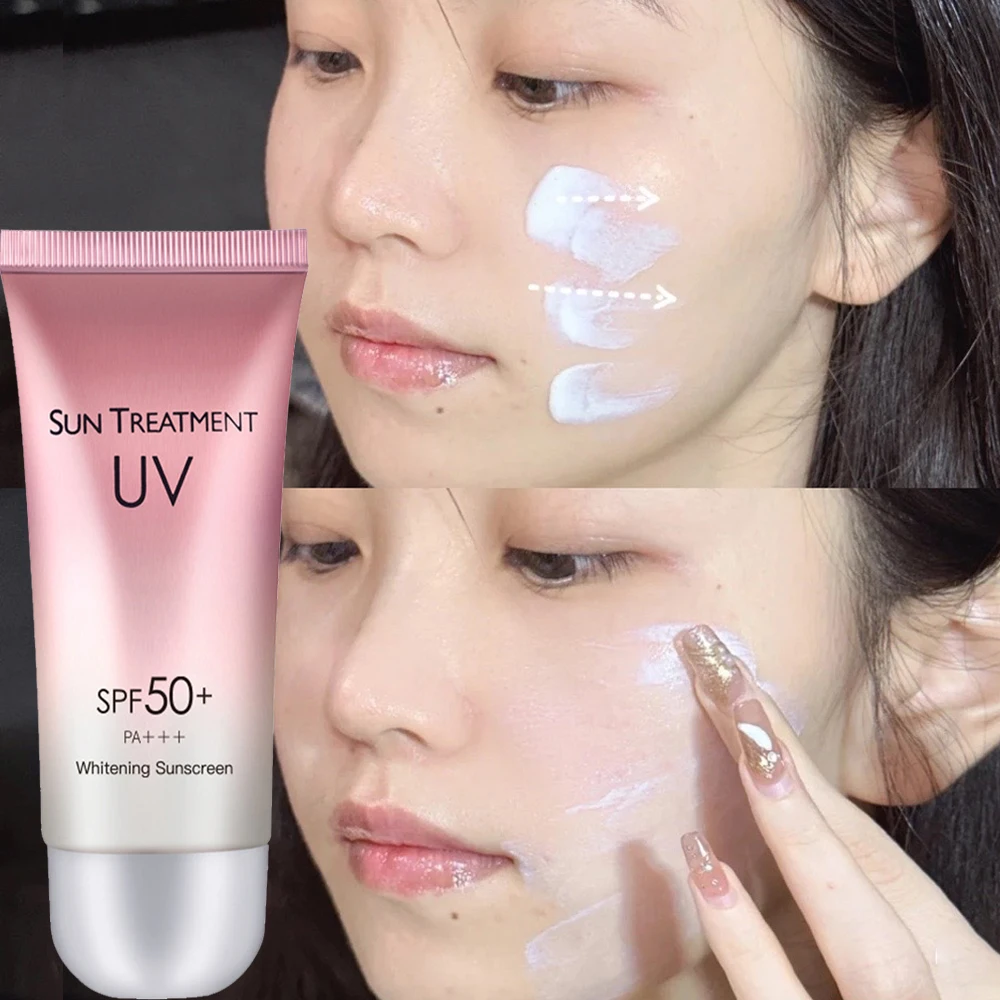 

60ml Waterproof Facial Body Sunscreen Whitening Sun Cream Sunblock Skin Protective Cream Anti Sun Facial Protection Cream SPF50+