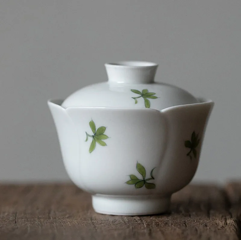 100 мл бутик Чистая ручная роспись Bluegrass искусство керамический чай Tureen бытовой