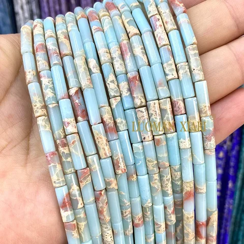 Бусины из натурального камня Амазонит Лабрадорит Говлит LUOMAN XIARI