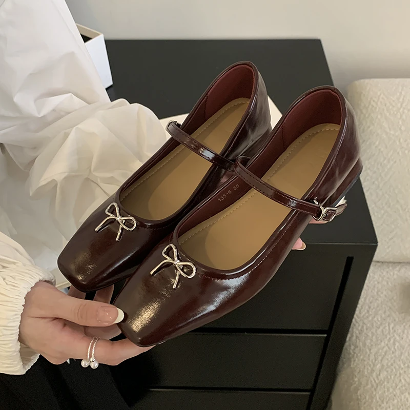 Женские туфли-лодочки с пряжкой ZOOKERLIN Туфли Мэри Джейн в стиле ретро мягкие