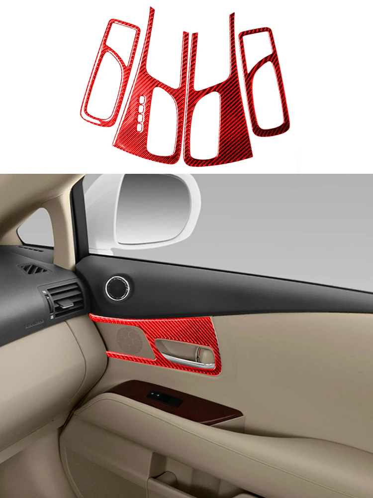 

Car Accessories Carbon Fiber Car Stickers Door Handle Air Conditioning Outlet Decorative For 2010-2012 Lexus RX350 RX450h RX