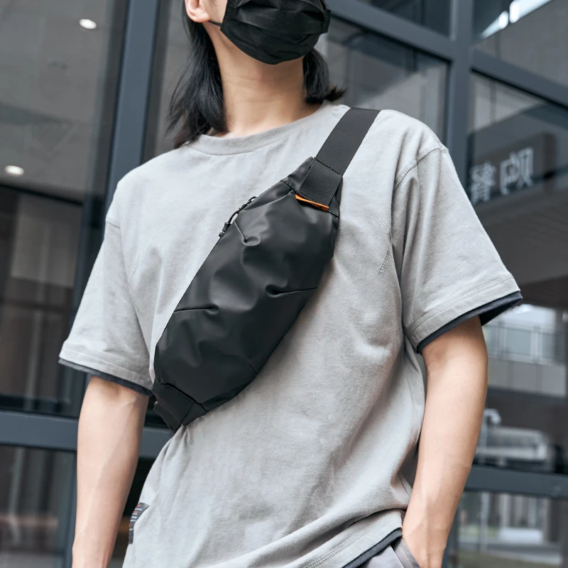 Multifunction PVC Men Anti-thief Crossbody Bag Fashion Casual Fanny Packs Mini School Travel Phone Bag Purses Men and Women New