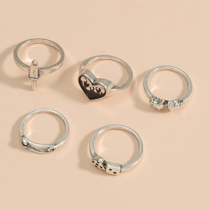 Кольцо женское в стиле ретро простое ювелирное изделие с декором Бесконечная
