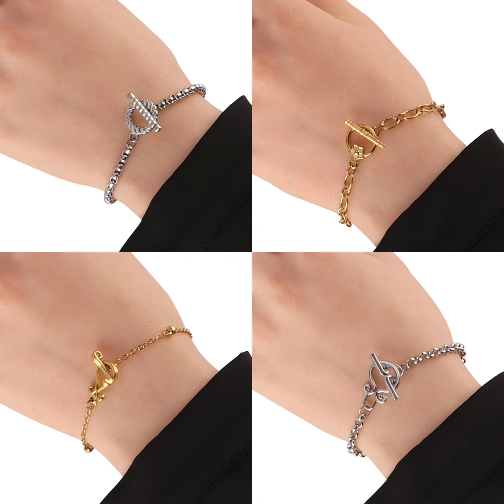 Массивное ожерелье ожерелья-чокеры из нержавеющей стали для женщин колье-чокер с