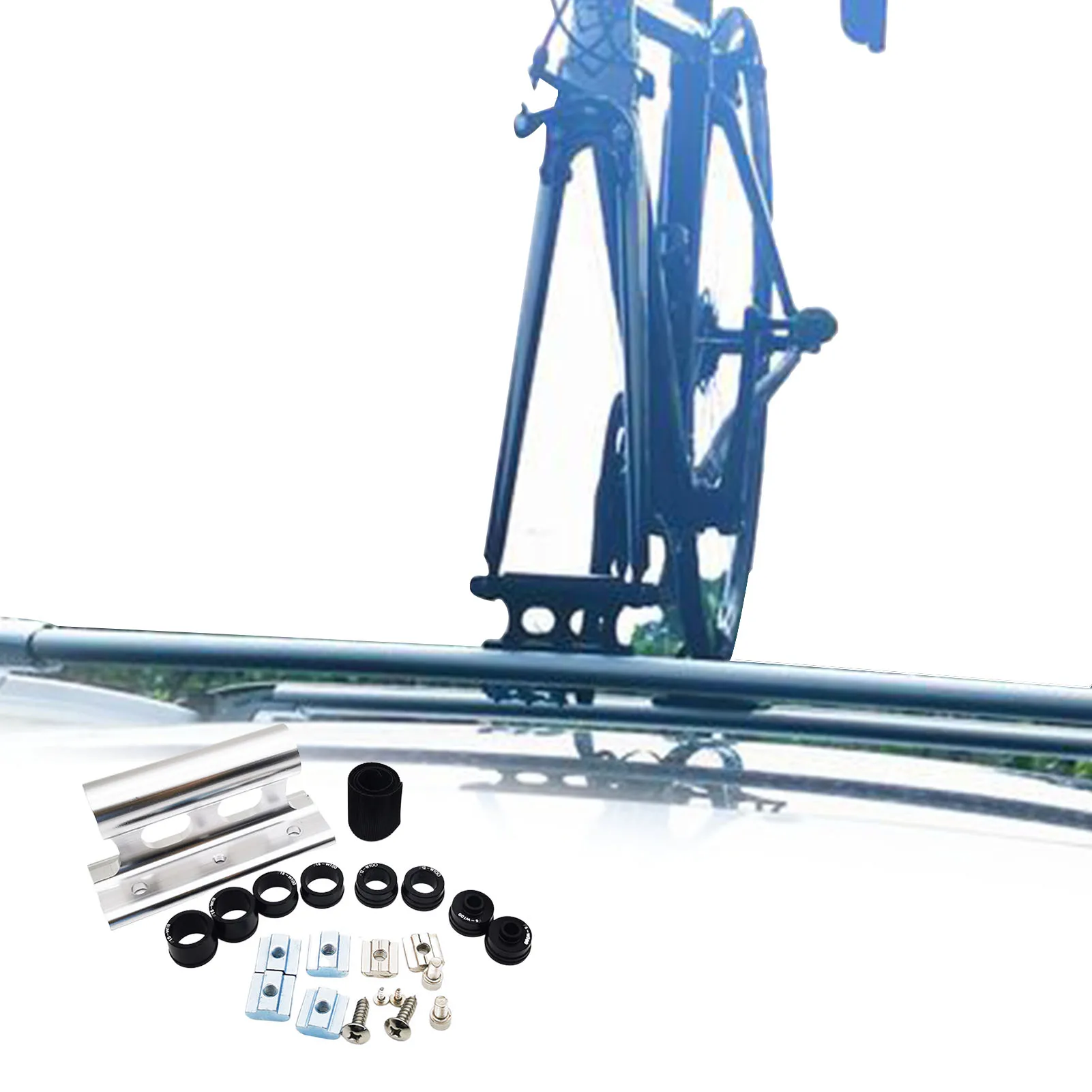 

Aluminium Car Roof Bike Rack Car Roof Mount Bike Carrier Car Roof Bike Rack Convenient To Park/Carry Your Cycle Easy