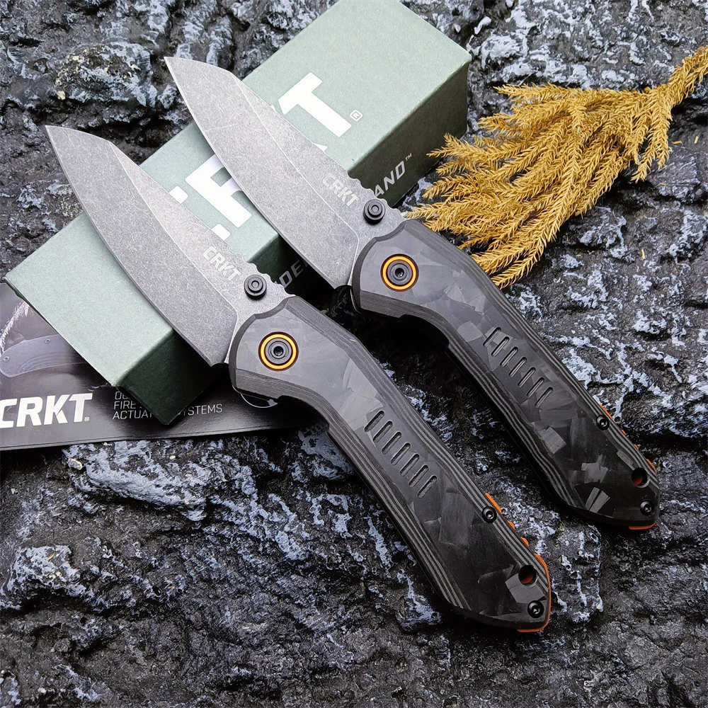 

Карманный нож CRKT 6280, лезвие для мытья камня из углеродного волокна/рукоятка G10, тактический нож для выживания и защиты, складной нож для кемпинга и охоты