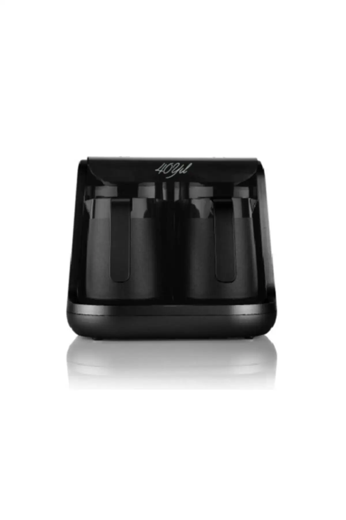 

40 Years English Coffee Machine with Double Pot Black